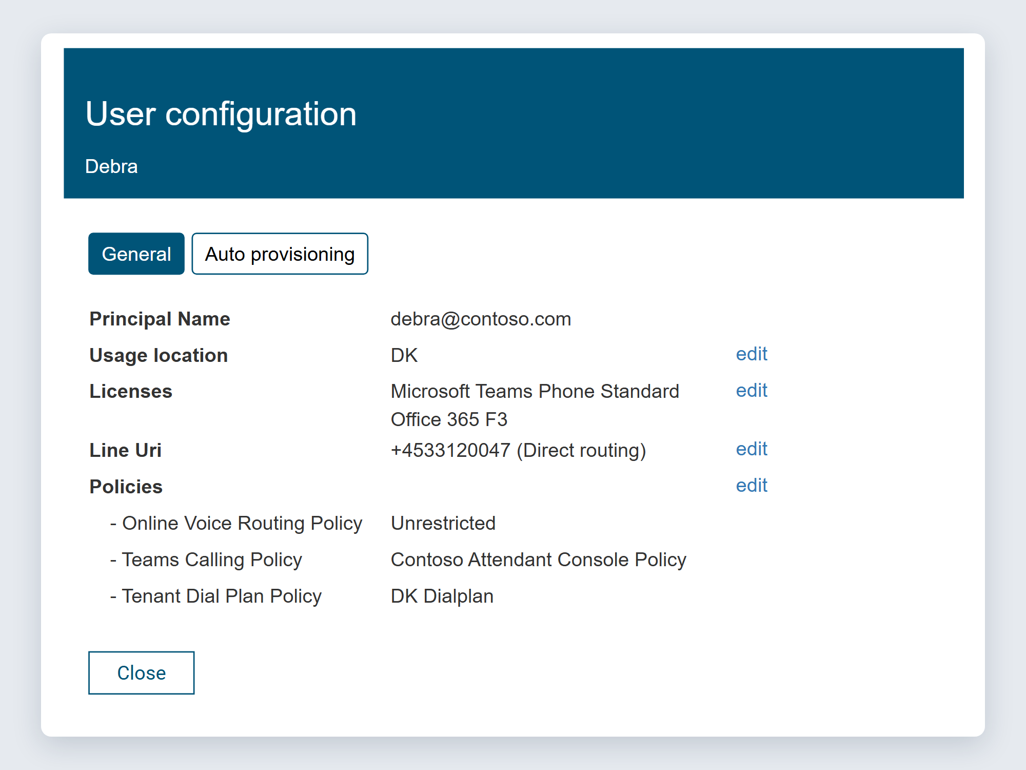 DDI UserConfig Debra